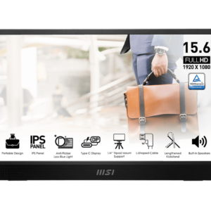 MSI PRO MP161 E2 16 INCH PORTABLE AND ULTRA-SLIM MONITOR