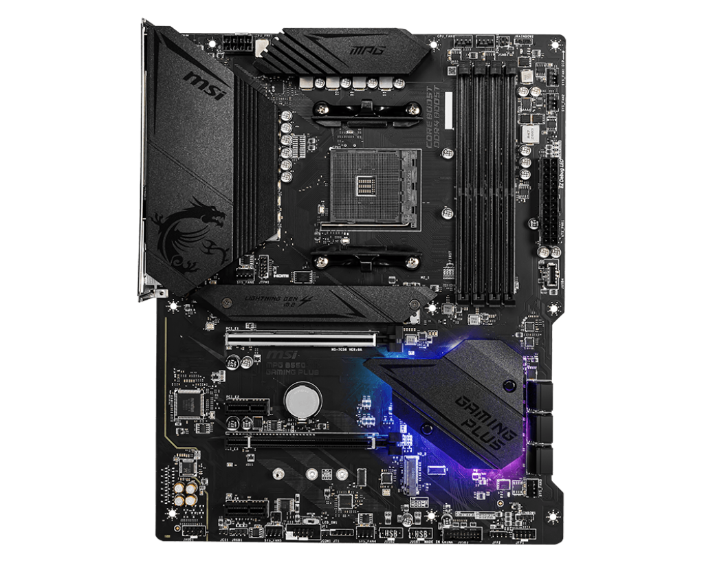 MSI MPG B550 GAMING PLUS AMD AM4 MOTHERBOARD - Image 2
