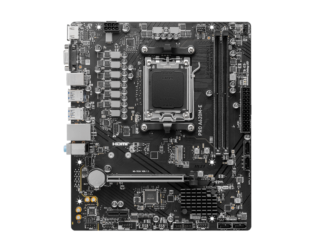 MSI A620M-E PRO AMD AM5 MOTHERBOARD - Image 2