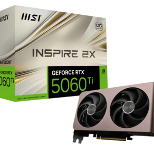 MSI GEFORCE RTX 5060 TI 16GB INSPIRE 2X OC GRAPHIC CARD
