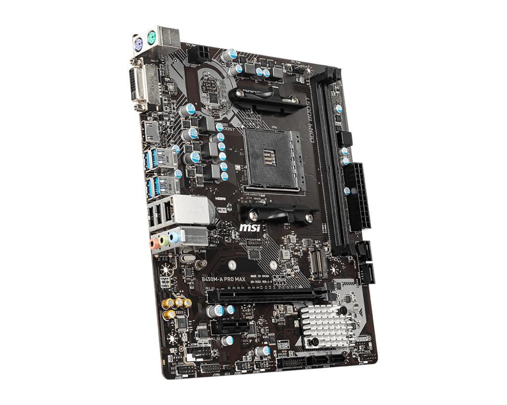 MSI B450M-A PRO MAX AMD AM4 MOTHERBOARD - Image 4