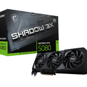 MSI GEFORCE RTX 5080 SHADOW 3X OC 16GB GDDR7 GRAPHIC CARD