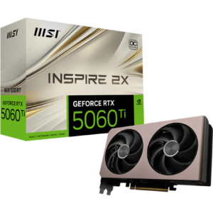MSI GEFORCE RTX 5060 TI 8GB INSPIRE 2X OC GRAPHIC CARD