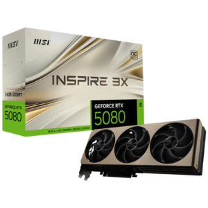 MSI RTX 5080 INSPIRE 3X OC 16GB GDDR7 GRAPHICS CARD