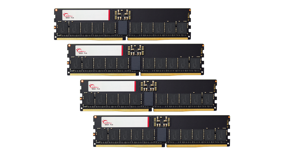 GSkill T5 Neo 256GB (64GBx4) DDR5 ECC RDIMM 6400 Mhz CL36 Ram F5-6400R3644E64GQ4-T5N