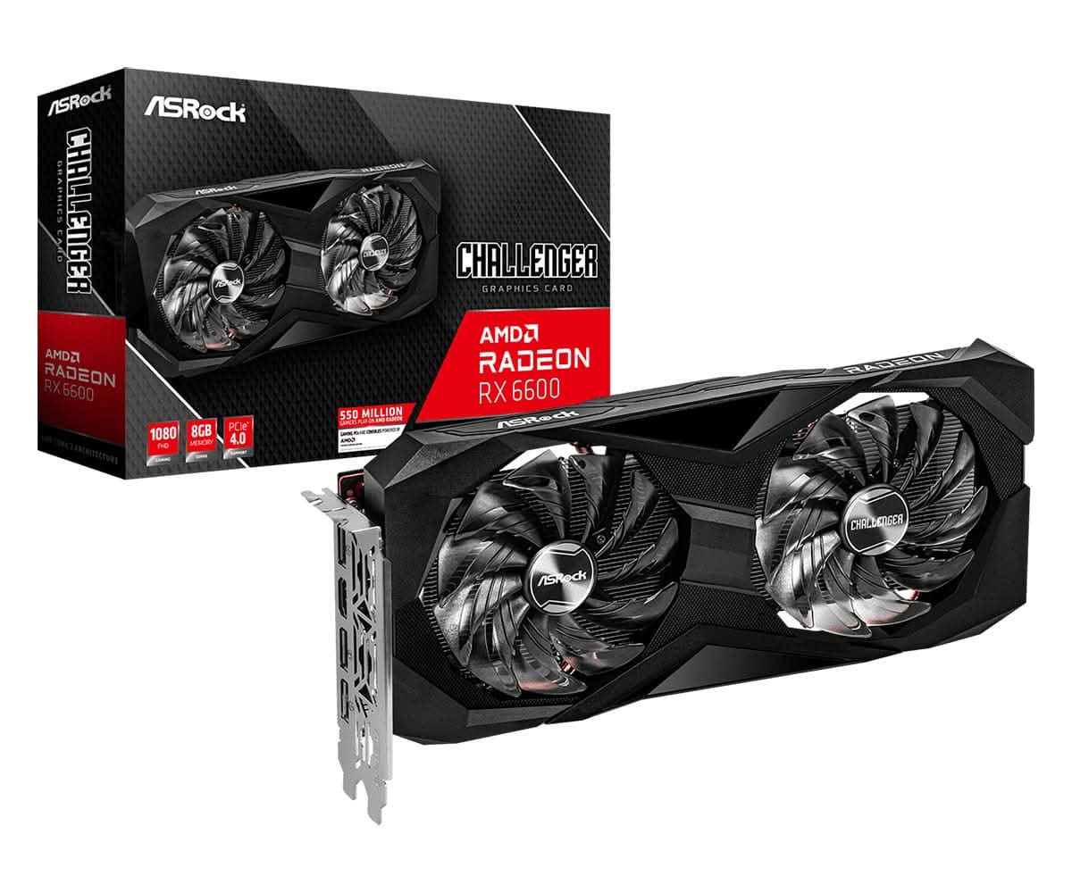 ASROCK AMD RADEON RX6600 8GB CHALLENGER DUAL GRAPHIC CARD