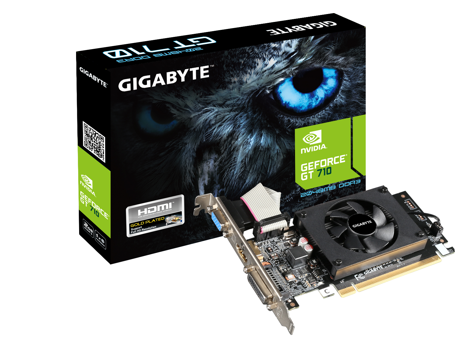 GIGABYTE GEFORCE GT 710 2GB DDR3 GRAPHIC CARD GV-N710D3-2GL