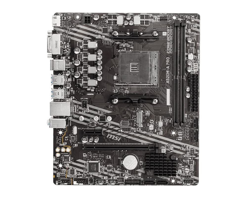 MSI PRO A520M-A AMD AM4 MOTHERBOARD - Image 2