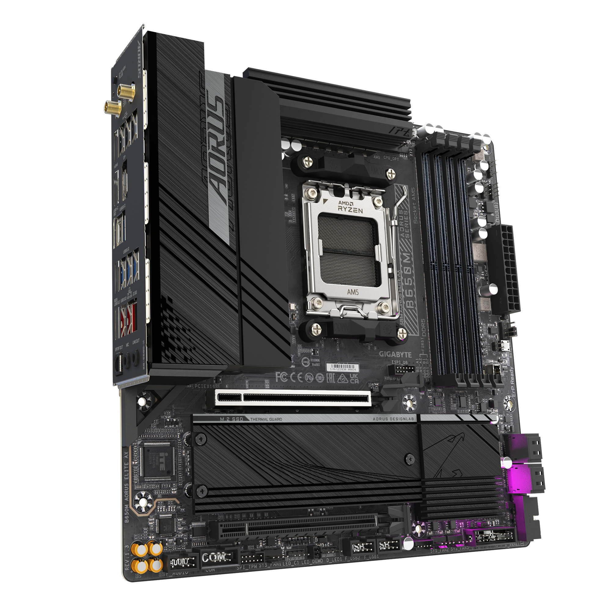 GIGABYTE GA-B650M AORUS ELITE AX AMD AM5 MOTHERBOARD - Image 3