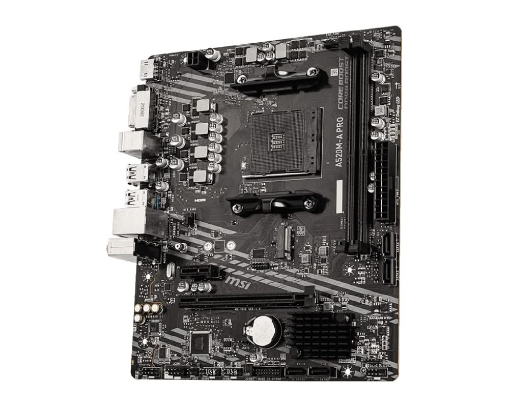 MSI PRO A520M-A AMD AM4 MOTHERBOARD - Image 3