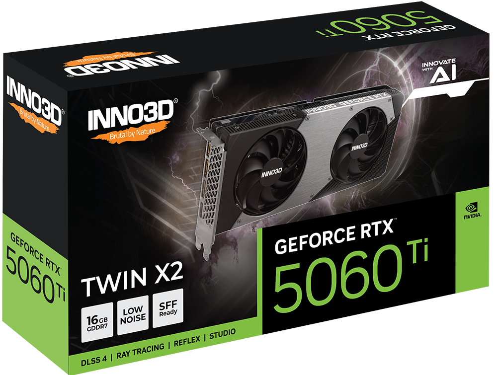 INNO3D GeForce RTX 5060 Ti 16GB TWIN X2 Graphics Card - Image 3