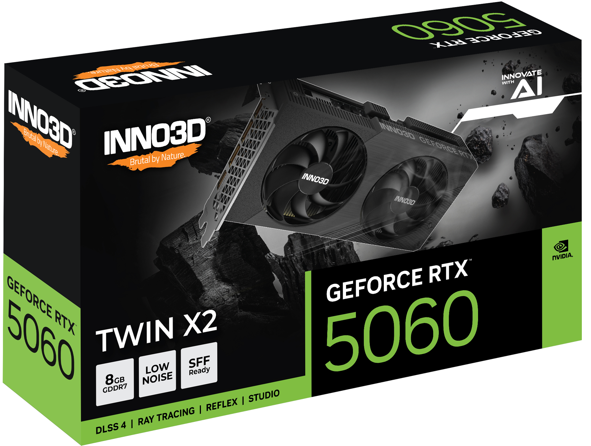 INNO3D 8GB GEFORCE RTX 5060 TWIN X2 GRAPHIC CARD - Image 3