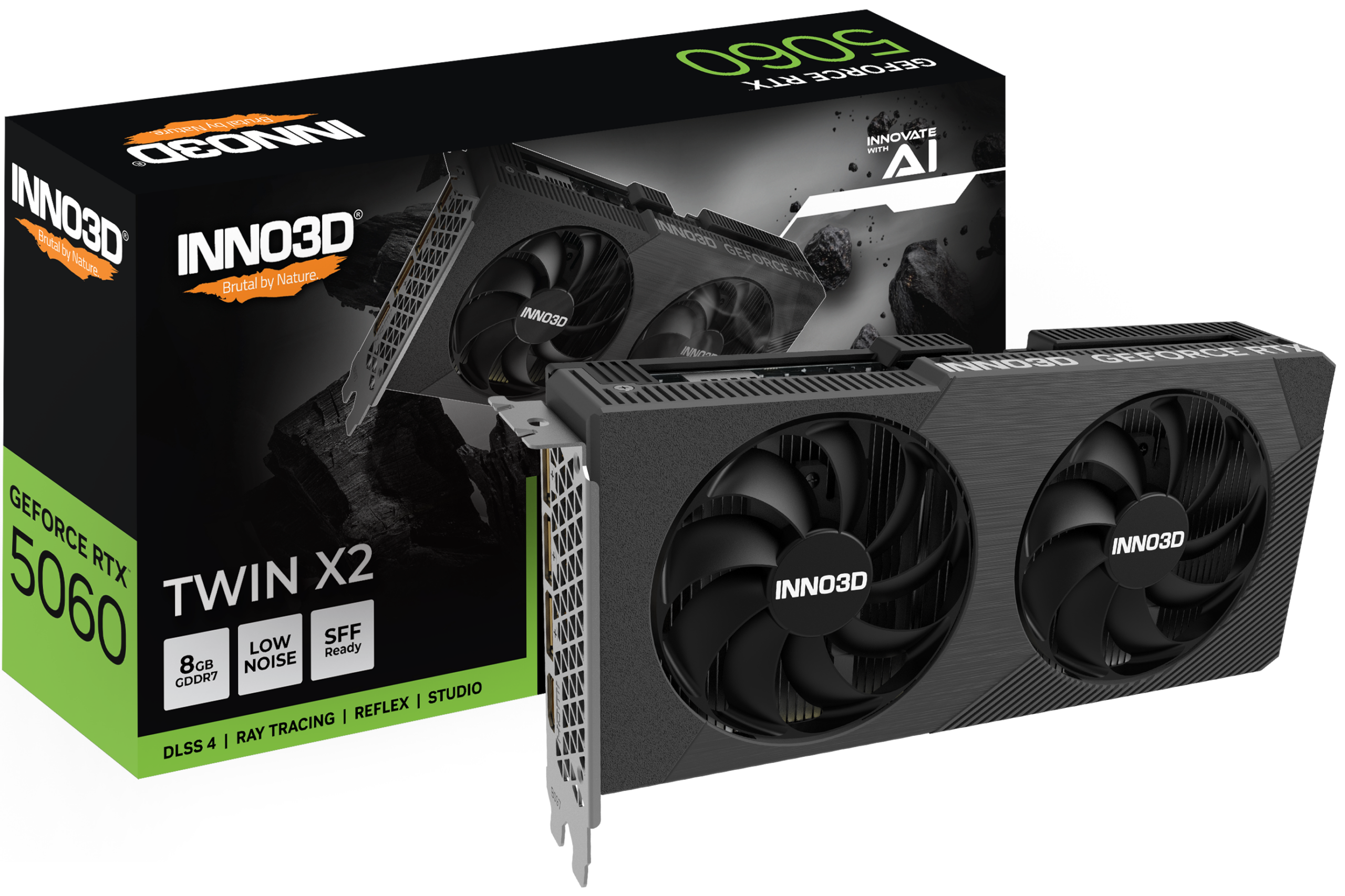 INNO3D 8GB GEFORCE RTX 5060 TWIN X2 GRAPHIC CARD