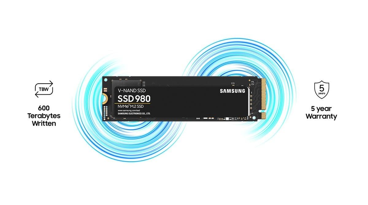 SAMSUNG 980 EVO SSD 1TB PCIE NVME M.2 SSD MZ-V8V1T0BW - Image 3