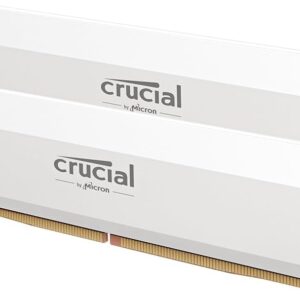 CRUCIAL PRO OC 64GB KIT (2X32GB) DDR5-6000 UDIMM CL40 WHITE CP2K32G60C40U5W