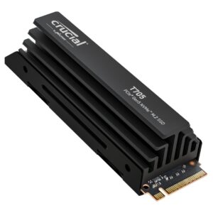 CRUCIAL T705 2TB PCIE GEN5 NVME M.2 SSD WITH HEATSINK CT2000T705SSD5