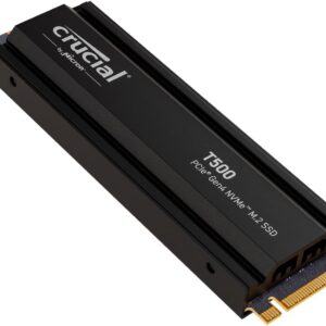 CRUCIAL T500 2TB PCIE GEN4 NVME M.2 SSD WITH HEATSINK CT2000T500SSD5