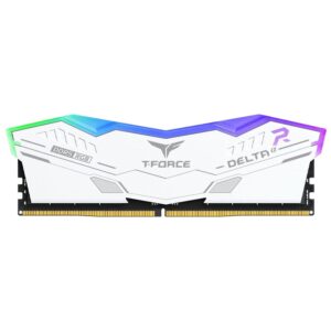 TEAMGROUP T-FORCE DELTA RGB 16GB (16GBX1) DDR5 6000MHZ DESKTOP RAM (WHITE)