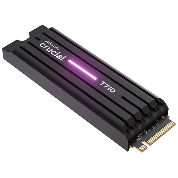 Crucial T710 2TB SSD NVMe M.2 PCIe 5.0 x4 Gen5 with Heatsink