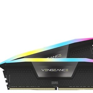 CORSAIR VENGEANCE-CMH96GX5M2B6400C32- RGB DDR5 96GB (2X48GB) DDR5 6400 CL32-40-40-84 1.4V STD PMIC INTEL XMP MEMORY - BLACK