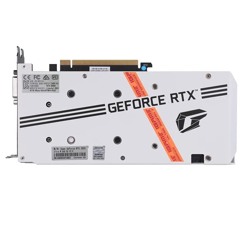 COLORFUL GEFORCE RTX 3050 8GB IGAME ULTRA OC DUO GRAPHIC CARD WHITE - Image 3