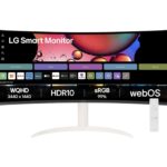 LG 34SR65QC-W 34 INCHES CURVED ULTRAWIDE WQHD SMART MONITOR, WHITE