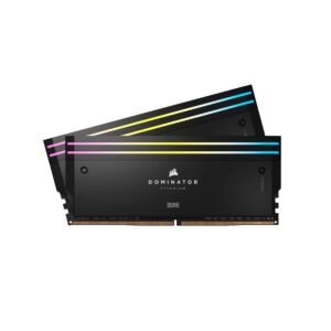 CORSAIR DOMINATOR TITANIUM RGB 96GB (2X48GB) 6600MHz DDR5 CL32 INTEL XMP CMP96GX5M2B6600C32 BLACK