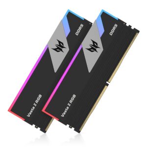 PREDATOR VESTAII DDR5 RGB U-DIMM 6000MHZ 32GB (16GB*2) BLACK