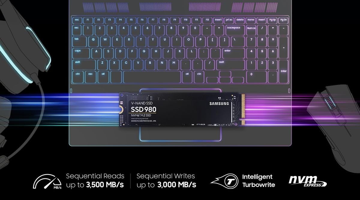 SAMSUNG 980 EVO SSD 1TB PCIE NVME M.2 SSD MZ-V8V1T0BW - Image 5