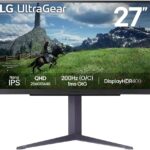 LG 27GS85Q-B - 27 INCH ULTRAGEAR QHD NANO IPS 180HZ GAMING MONITOR