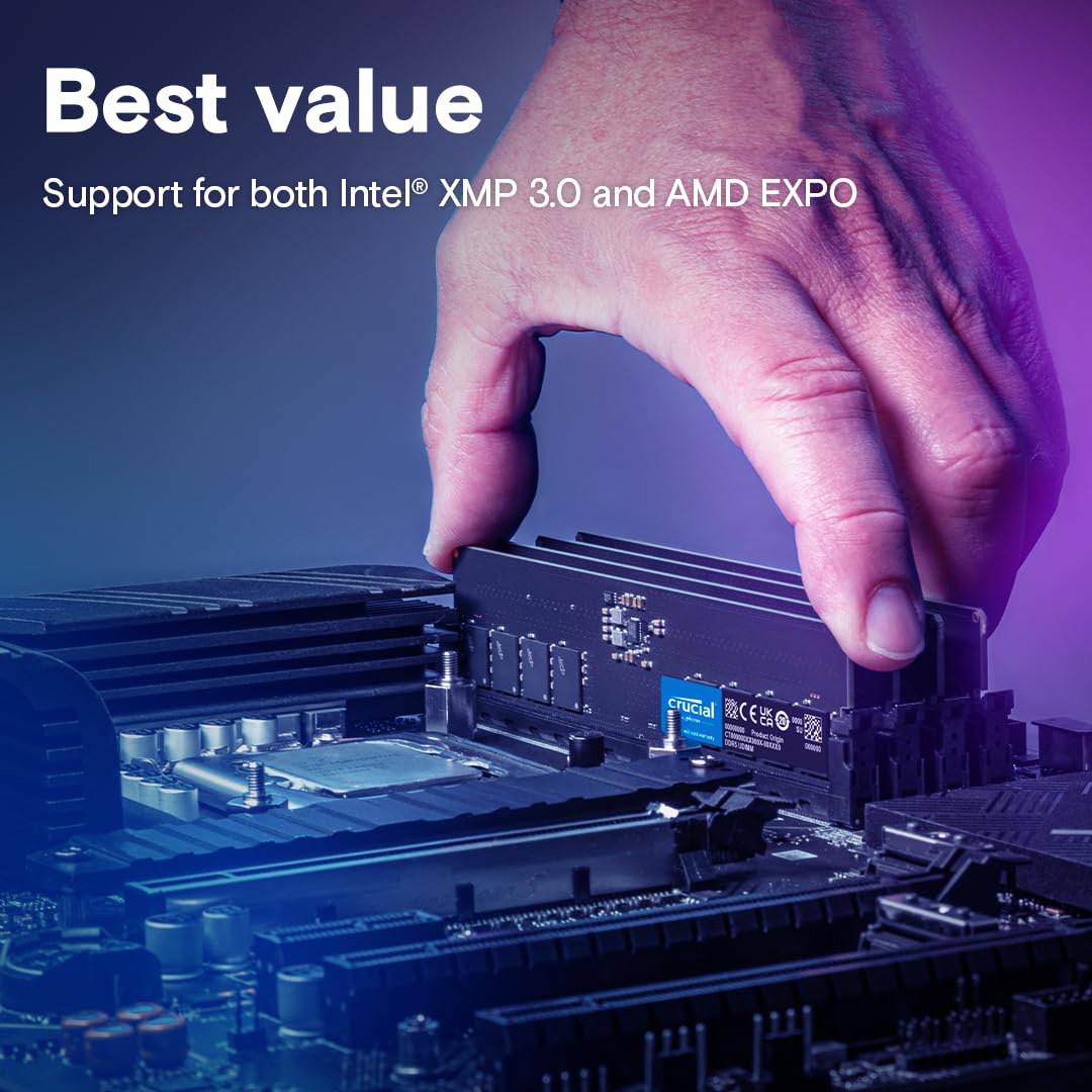 CRUCIAL 16GB DDR5-5600 DESKTOP RAM CL46 CT16G56C46U5 - Image 5