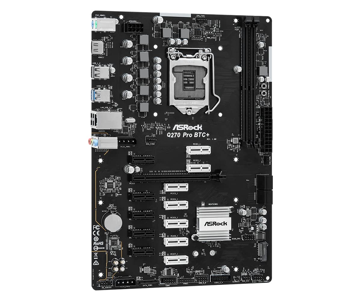 ASROCK Q270 PRO BTC+ DDR4 INTEL 1151 ATX MOTHERBOARD - Image 3