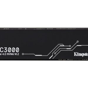 KINGSTON KC3000 PCIE 4.0 NVME M.2 SSD - HIGH-PERFORMANCE STORAGE FOR DESKTOP AND LAPTOP PCS -SKC3000D/4096G, 7,000MB/S READ, 7,000MB/S WRITE, BLACK
