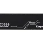KINGSTON KC3000 PCIE 4.0 NVME M.2 SSD - HIGH-PERFORMANCE STORAGE FOR DESKTOP AND LAPTOP PCS -SKC3000S/1024G, 7,000MB/S READ, 3,900MB/S WRITE, BLACK