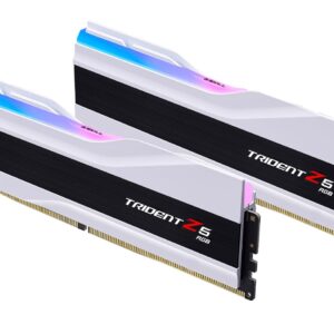 GSKILL MEMORY F5-6000J3040G32GX2-TZ5RW - 64GB (32GBX2) 6000MHZ TRIDENT Z5 DDR5 RGB WHITE CL30