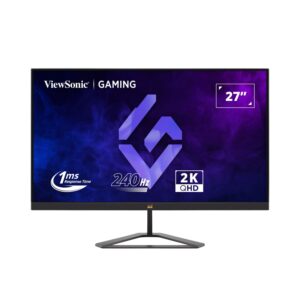 VIEWSONIC VX2758A-2K-PRO-3 (68.58 CM) 27INCH 240HZ IPS QHD 2K GAMING MONITOR| 1MS| HDR10| FREESYNC | 137% SRGB | TILT | EYE CARE | 2 X HDMI | DISPLAY PORT