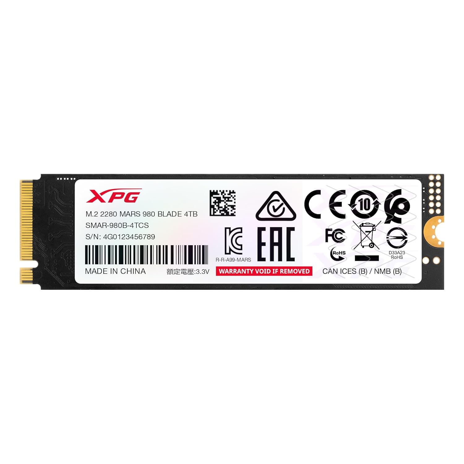ADATA XPG Mars 980 Blade 1TB PCIe Gen5 x4 Up to 14000MB/s 3D NAND M.2 2280 Solid State Drive (SMAR-980B-1TCS) - Image 7
