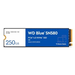 WESTERN DIGITAL BLUE SN580 PCIE GEN 4 NVME SSD INTERNAL STORAGE, 250GB