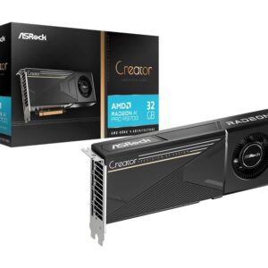 ASRock Radeon AI PRO R9700 Creator 32GB Professional Graphics Card