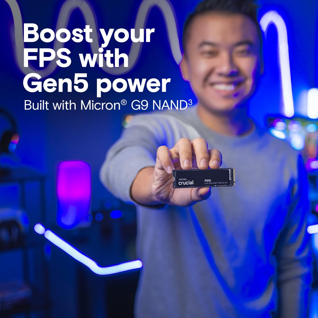 CRUCIAL P510 2TB PCIE GEN5 NVME 2280 M.2 SSD CT2000P510SSD8 - Image 3