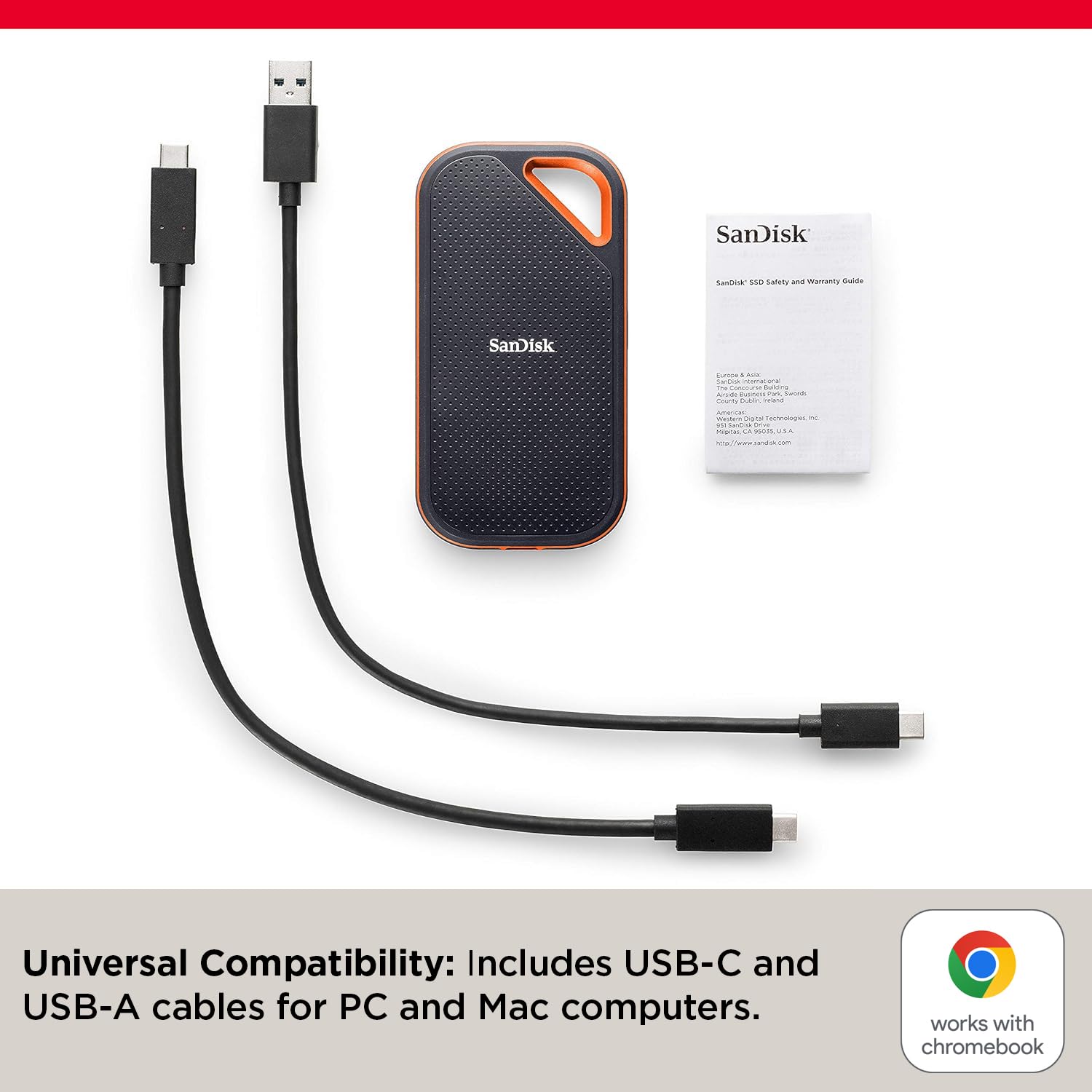 SANDISK 2TB EXTREME PRO E81 PORTABLE SSD SDSSDE81-2T00-G25 - Image 4