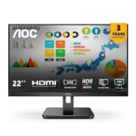 AOC 21.5 IPS Borderless, FHD 1920 x 1080, 100 Hz, 22E2H Monitor