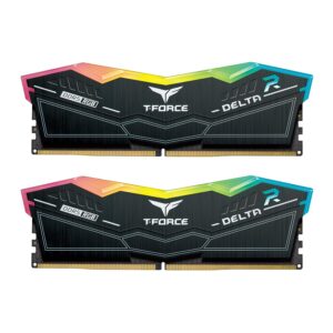TEAMGROUP T-FORCE DELTA RGB 64GB (32GBX2) DDR5 5600MHZ RAM (BLACK)