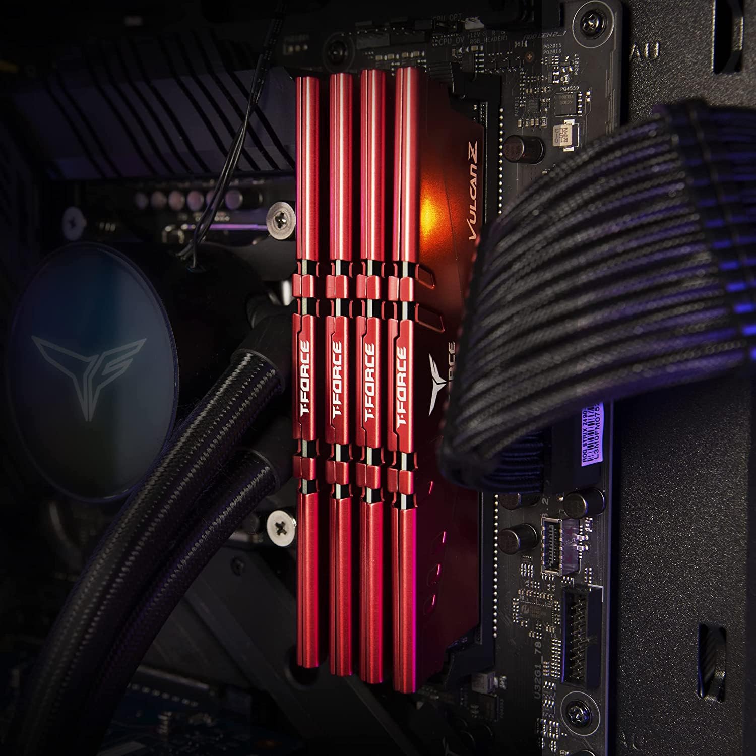 TEAMGROUP T-FORCE VULCAN Z 16GB (16GBX1) DDR4 3600MHZ DESKTOP RAM (RED) - Image 5