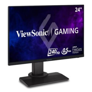 VIEWSONIC 60.96 CM (24") FHD FAST IPS 240HZ 0.5MS PREMIUM GAMING MONITOR,BLUR BUSTERS 2.0 CERTIFIED, VESA HDR 400, HEIGHT ADJUSTMENT, TILT, PIVOT, SWIVEL, HDMI,DP, USB A,B &104% SRGB-XG2431