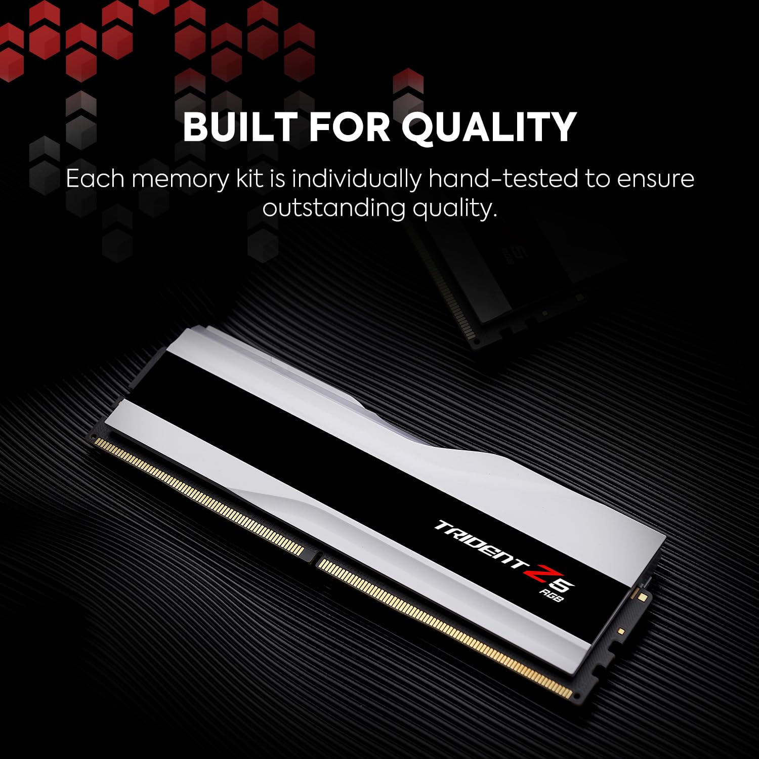 GSKILL MEMORY F5-6000J3040G32GX2-TZ5RW - 64GB (32GBX2) 6000MHZ TRIDENT Z5 DDR5 RGB WHITE CL30 - Image 5