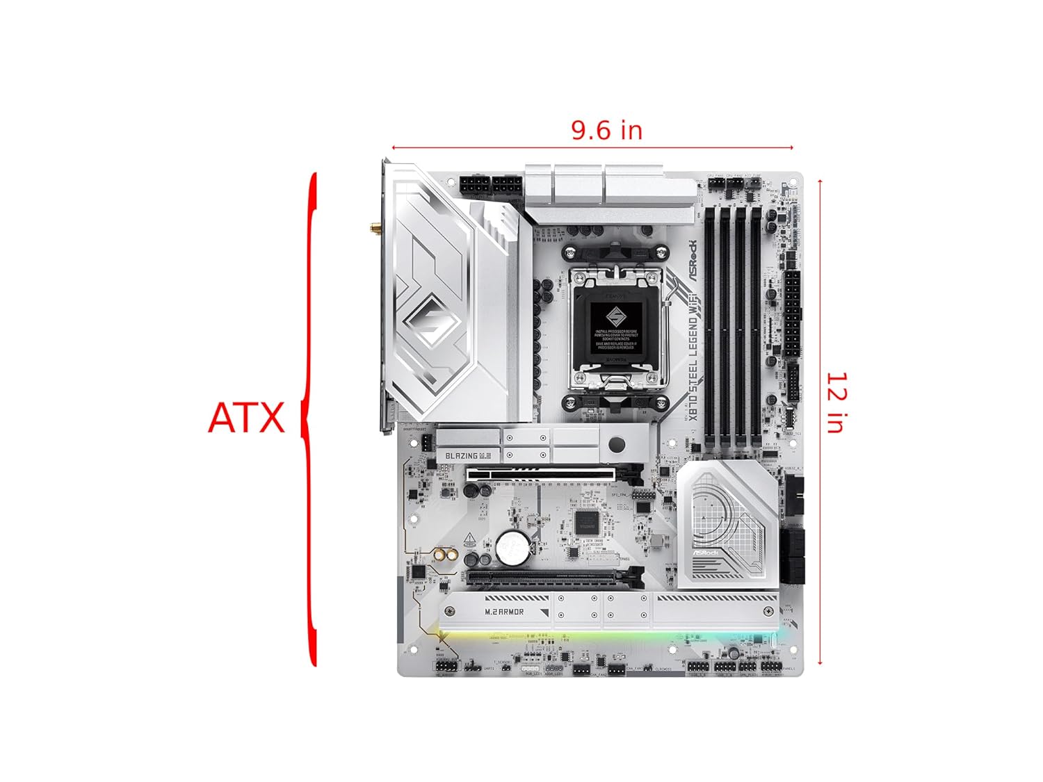 ASROCK X870 STEEL LEGEND WIFI MOTHERBOARD - Image 2