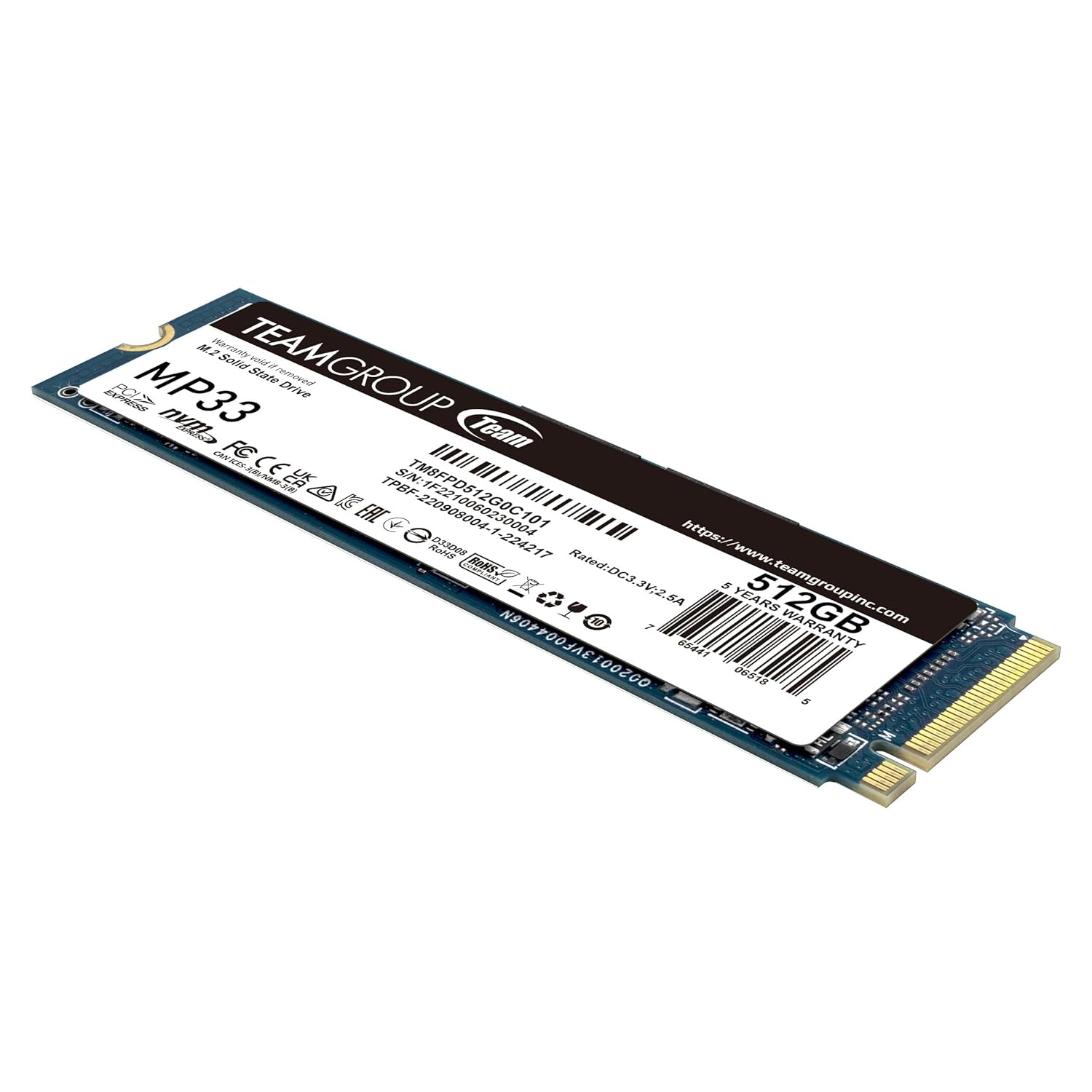 TEAMGROUP MP33 PRO 512GB M.2 NVME INTERNAL SSD - Image 2
