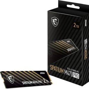 MSI SPATIUM M470 PRO SSD 2 TB INTERNAL M.2 2280 PCIE 4.0 X4 S78-440Q990-P83