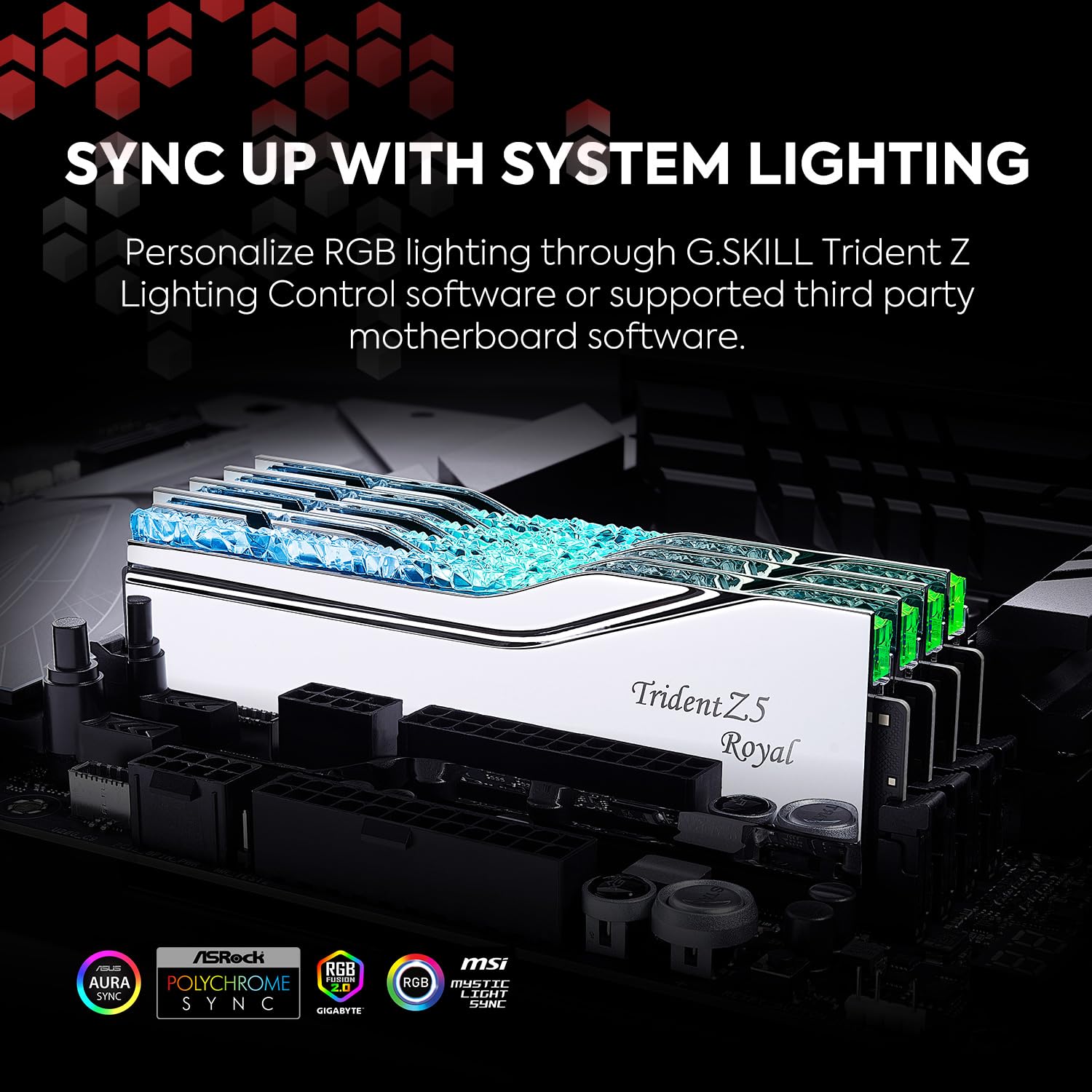 G.SKILL TRIDENT Z5 ROYAL INTEL XMP 32GB (2X16GB) DDR5 7200 MHZ F5-7200J3445G16GX2-TR5S RAM - Image 6